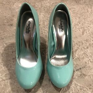 Mint green blue Charlotte Russe Heels